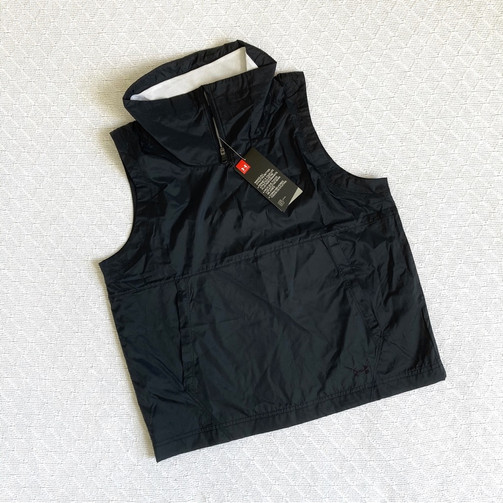NWT black Under Armour windbreaker vest